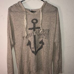 Long sleeve hooded sweater